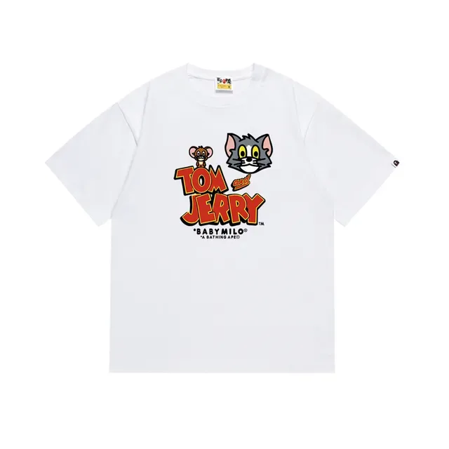 A Bathing Ape x Tom and Jerry Baby Milo Graphic Black T-Shirt 7
