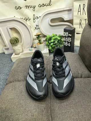 Adidas Adizero Evo SL 2 Off-White and Red Chaussures de course 10