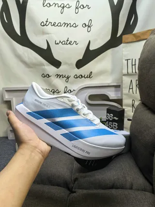 Adidas Adizero Evo SL 2 Off-White and Red Chaussures de course 15