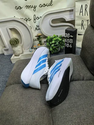 Adidas Adizero Evo SL 2 Off-White and Red Chaussures de course 16
