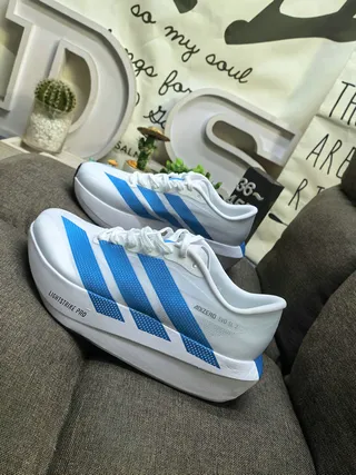 Adidas Adizero Evo SL 2 Off-White and Red Chaussures de course 17