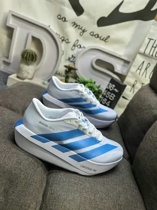 Adidas Adizero Evo SL 2 Off-White and Red Chaussures de course 19