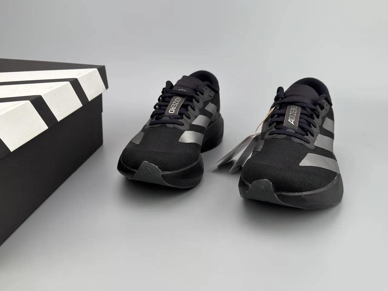Adidas Adizero Evo SL Noir Métallique Argent Chaussures de course 3