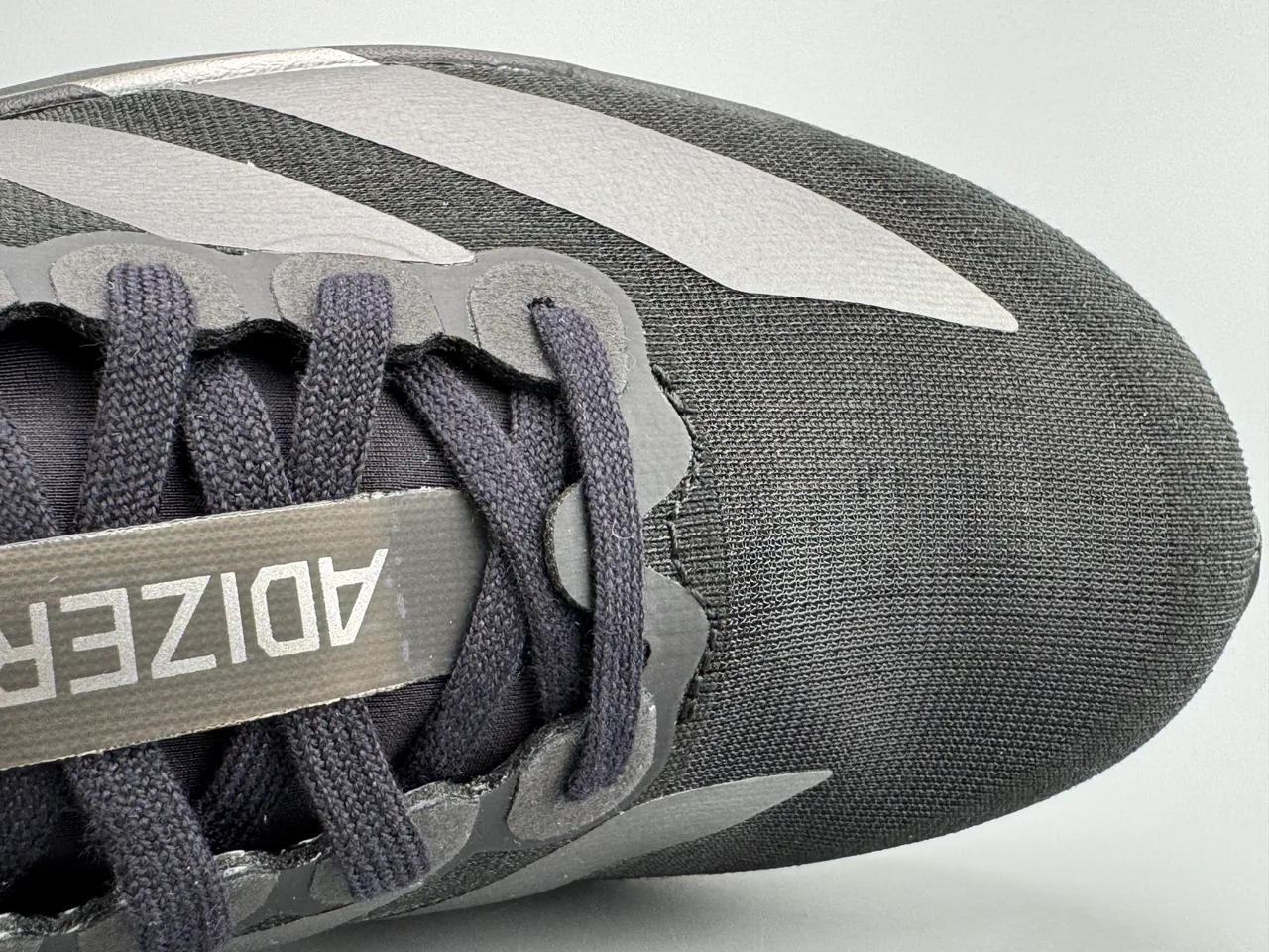 Adidas Adizero Evo SL Noir Métallique Argent Chaussures de course 4