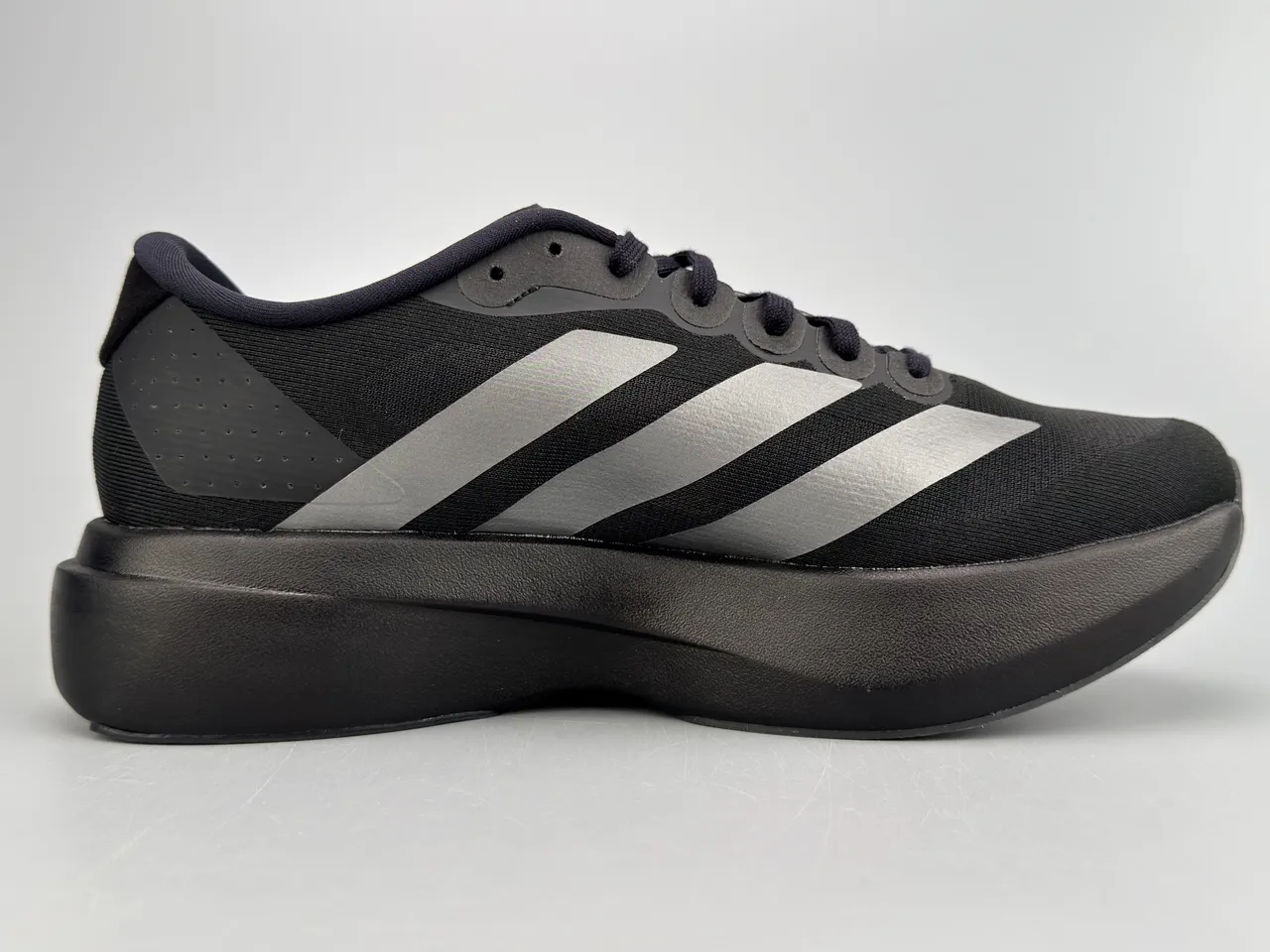 Adidas Adizero Evo SL Noir Métallique Argent Chaussures de course 10