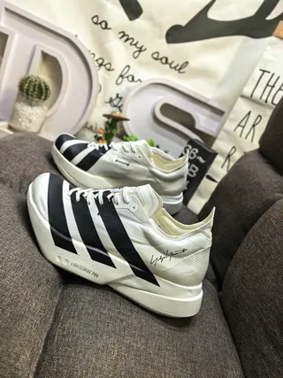 Adidas Beige Black Sculpted Midsole Three Stripes Lifestyle Sneakers 7