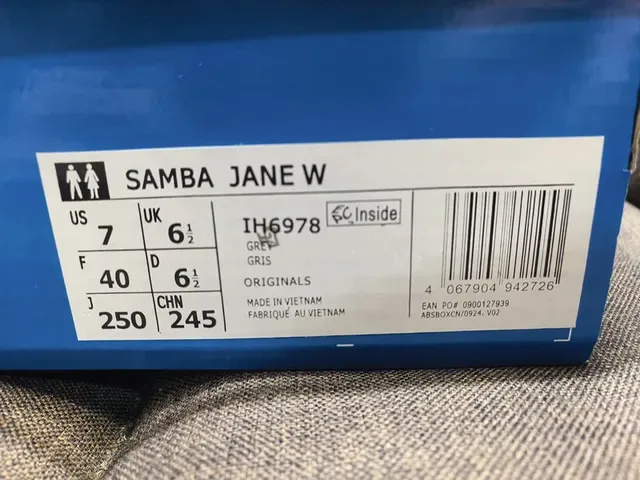 Adidas Beige Blue Laceless Mary Jane Strap Three-Stripe Side Panel Lifestyle Sneakers 2
