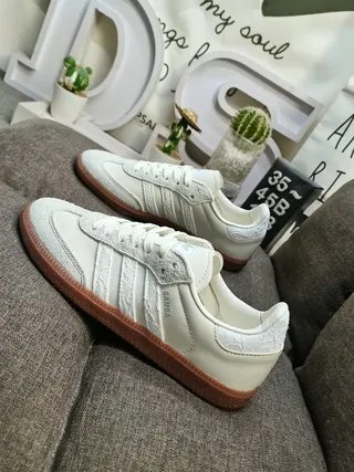 Adidas Beige Brown Low-Top Gum Sole Lifestyle Sneakers 7