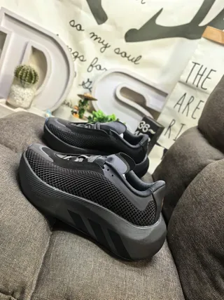 Adidas Black and Gray Mesh Lifestyle Sneakers 7