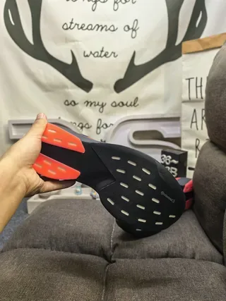 Adidas Black and Red Three-Stripe Lifestyle Sneakers 4