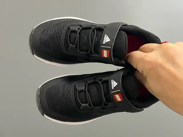 Adidas Black Blue Low-Top Hook-and-Loop Strap Lifestyle Sneakers 12