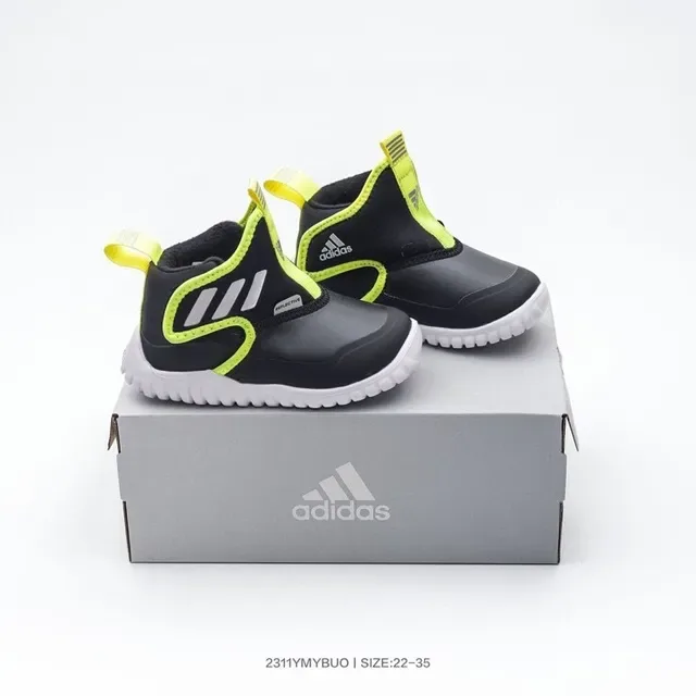 Adidas Black Green Slip-On Elastic Side Panels Sneakers 3
