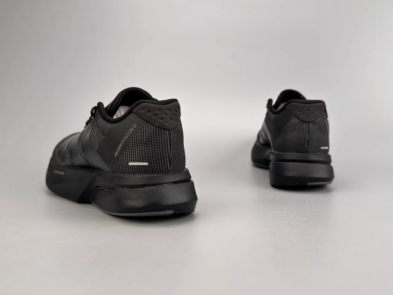Adidas Black Monochromatic Engineered Mesh Upper Running Shoes 6
