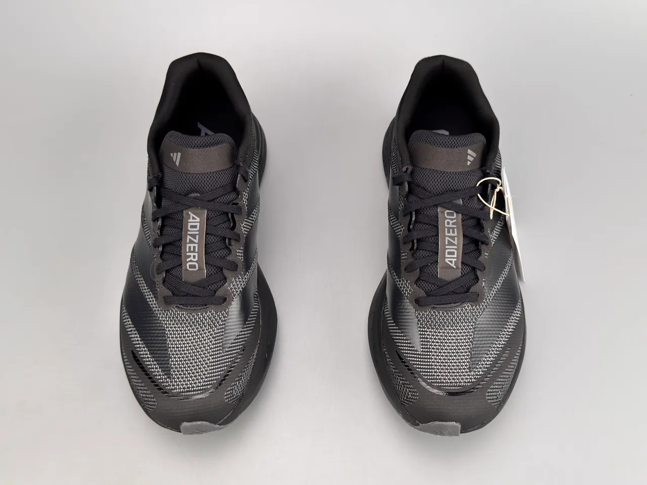Adidas Black Monochromatic Engineered Mesh Upper Running Shoes 9