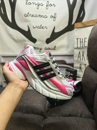Adidas Black Multicolor Multi-Layered Synthetic Cage Wave-Shaped Overlays Chunky Sneakers 5