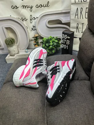 Adidas Black Multicolor Multi-Layered Synthetic Cage Wave-Shaped Overlays Chunky Sneakers 6