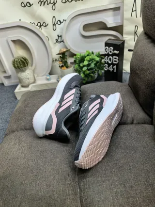 Adidas Chaussures Lifestyle Noir Argent Maille Tricotée Supérieure Trois Rayures Latérales Branding 6