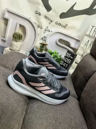 Adidas Chaussures Lifestyle Noir Argent Maille Tricotée Supérieure Trois Rayures Latérales Branding 9