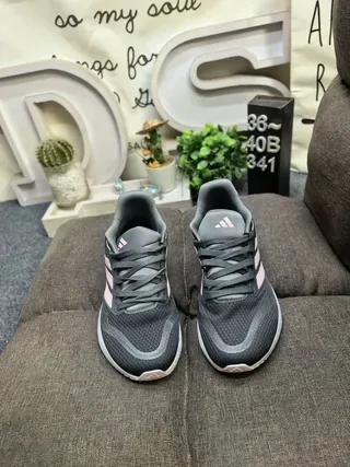 Adidas Chaussures Lifestyle Noir Argent Maille Tricotée Supérieure Trois Rayures Latérales Branding 10