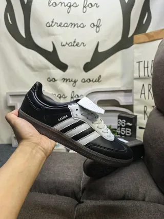 Adidas Black White Laceless Low-Top Leather Upper Lifestyle Sneakers 5