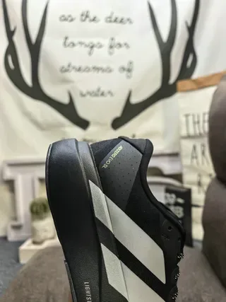 Adidas Black White Low-Top Mesh-and-Synthetic Upper Lifestyle Sneakers 3