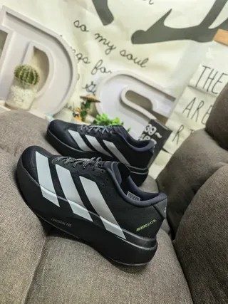 Adidas Black White Low-Top Mesh-and-Synthetic Upper Lifestyle Sneakers 7