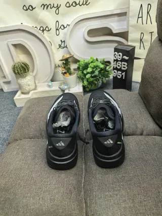 Adidas Black White Low-Top Mesh-and-Synthetic Upper Lifestyle Sneakers 8