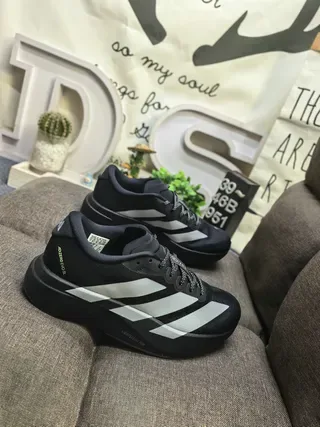 Adidas Black White Low-Top Mesh-and-Synthetic Upper Lifestyle Sneakers 9