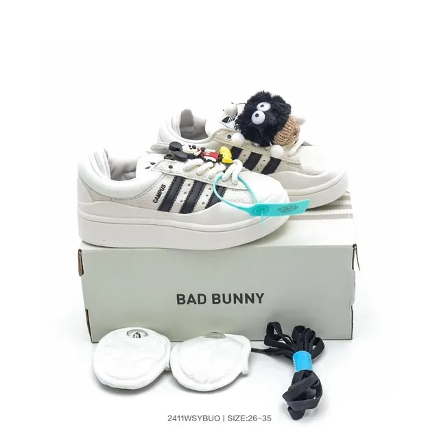 Adidas Blue Pink Platform Sole Three-Stripe Side Panel Lifestyle Sneakers 3