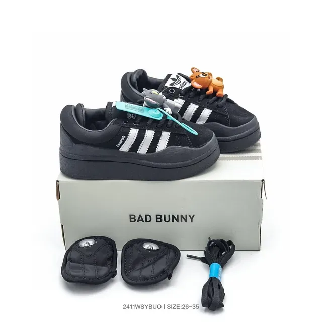 Adidas Blue Pink Platform Sole Three-Stripe Side Panel Lifestyle Sneakers 6