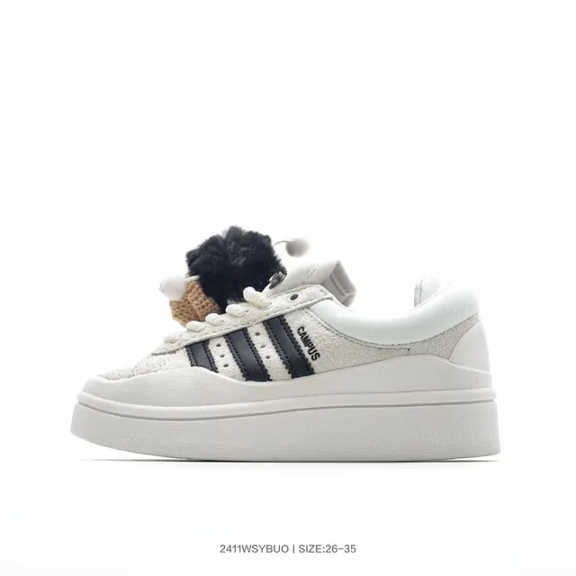 Adidas Blue Pink Platform Sole Three-Stripe Side Panel Lifestyle Sneakers 10