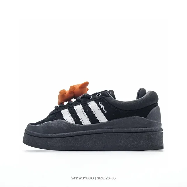 Adidas Blue Pink Platform Sole Three-Stripe Side Panel Lifestyle Sneakers 13