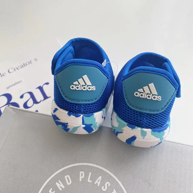 Adidas Blue White Slip-On Elastic Strap Lifestyle Sneakers 23