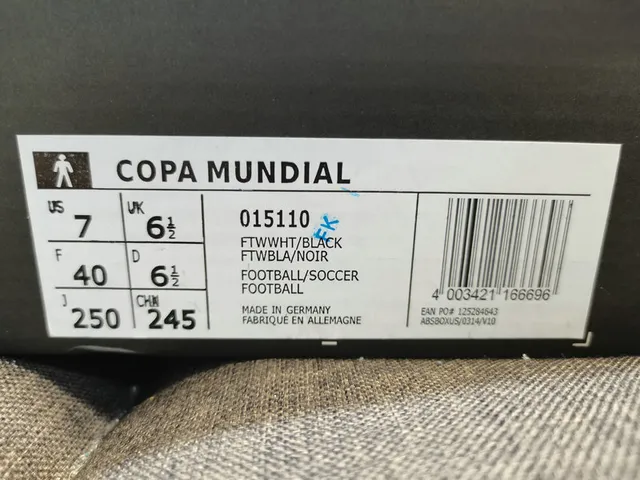 Adidas Copa Black White Low-Top Synthetic Leather Upper Sneakers 2