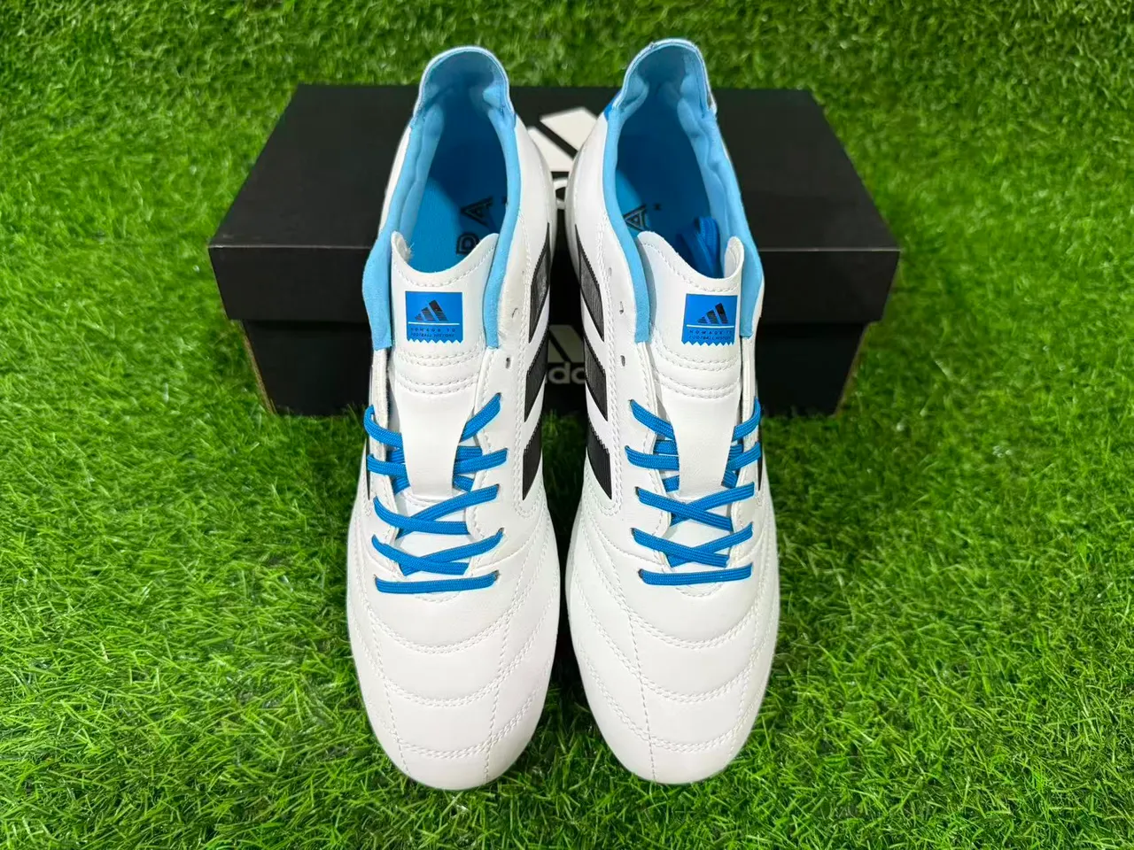 Adidas Copa Icon White Blue Black Firm-Ground Soccer Shoes 5