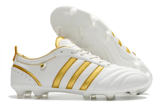 Adidas Copa Mundial Noir Blanc Or Firm-Ground Chaussures de football 6