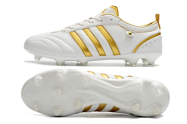 Adidas Copa Mundial Noir Blanc Or Firm-Ground Chaussures de football 7
