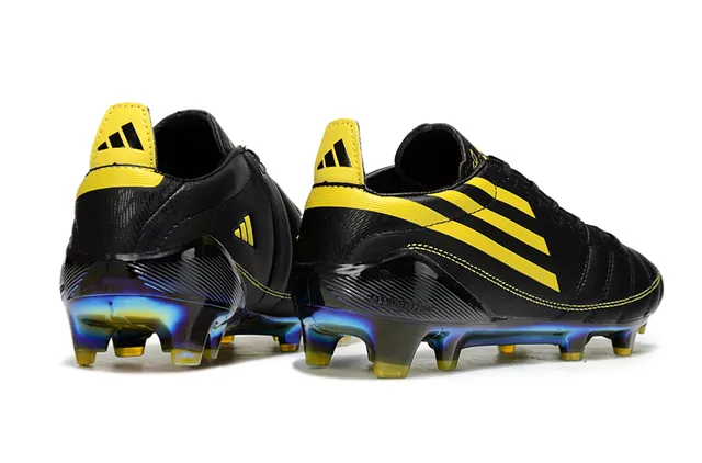 Adidas Copa Pure Black Yellow Iridescent Chaussures de football pour terrain ferme 5