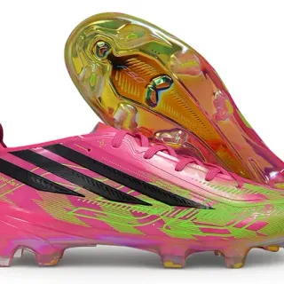 Adidas F50 Hyperfast Pink Neon Lime Firm-Ground Soccer Shoes