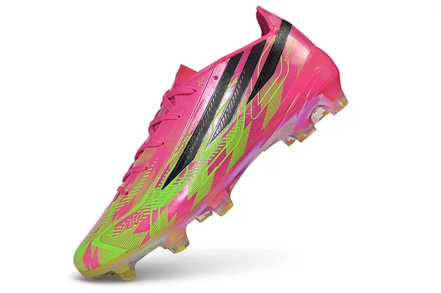 Adidas F50 Hyperfast Pink Neon Lime Firm-Ground Soccer Shoes 3