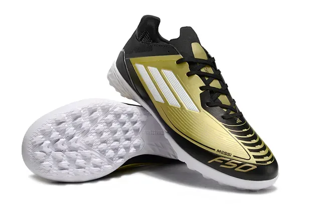 Adidas F50 Messi Gold Black Turf Soccer Shoes 4
