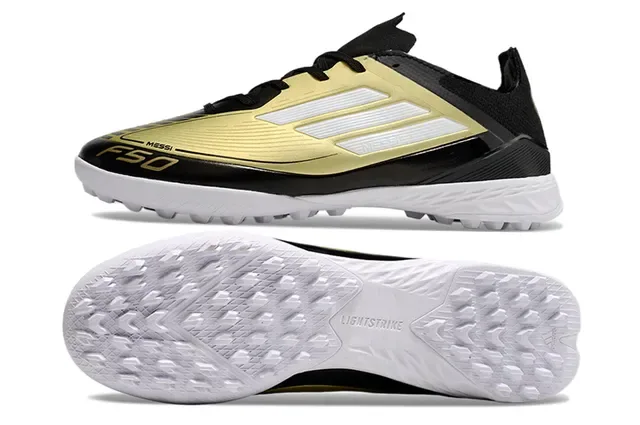 Adidas F50 Messi Gold Black Turf Soccer Shoes 6