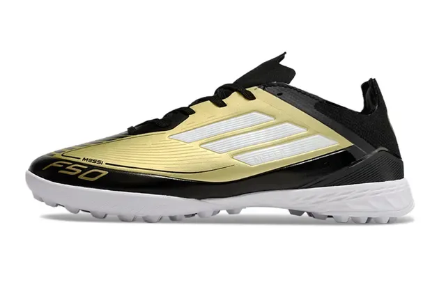Adidas F50 Messi Gold Black Turf Soccer Shoes 7