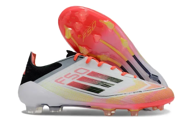 Adidas F50 Multicolor Tênis de Futebol Upper Sintético Leve Ajuste Dinâmico para Campo Firme 1