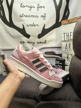 Adidas Forum Low Dusty Pink Black Lifestyle Sneakers 5