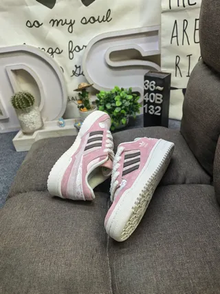 Adidas Forum Low Dusty Pink Black Lifestyle Sneakers 6