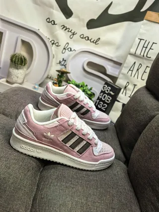 Adidas Forum Low Dusty Pink Black Lifestyle Sneakers 9