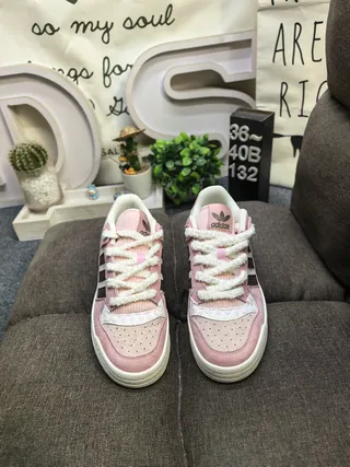 Adidas Forum Low Dusty Pink Black Lifestyle Sneakers 10
