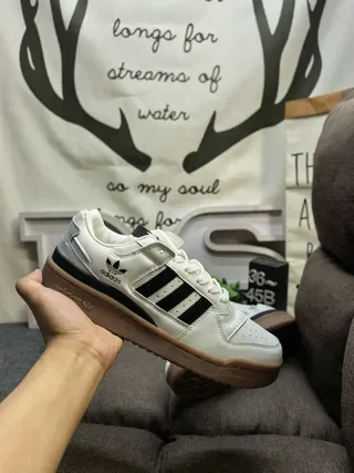 Adidas Forum Low Off-White Black Gum Lifestyle Sneakers 5
