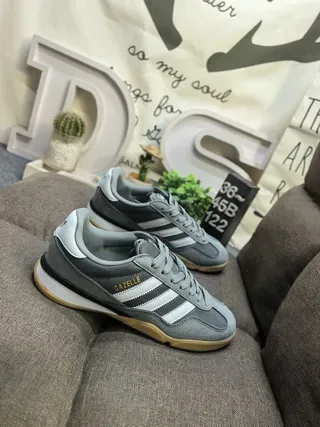 Adidas Gazelle Black Gray Gum Lifestyle Sneakers 19